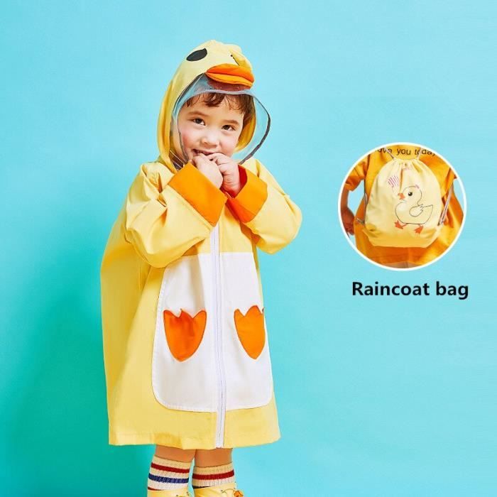Manteau de pluie imperm able pour enfants de 2 8 ans Style 3D