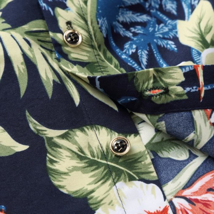 Chemise hawaïenne hotsell homme manche longue
