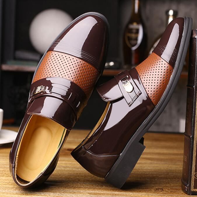 Chaussures de ville homme Derby decontractee Respirante Chaussures en Marron