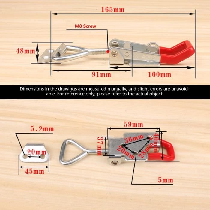 Lot De 4 Loquets à Bascule En Acier Inoxydable - Pour Valises Et Armoires
