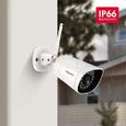 Foscam - G4P - Caméra IP Extérieure 4MP - Camera de Surveillance Wi-FI avec Vision Nocturne 20M - Full HD 2K - détection d G4-3