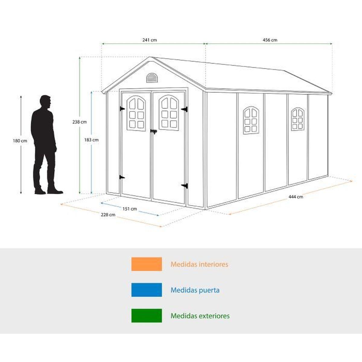 Abri De Jardin En Resine Alessia E 11 M 241x456x238 Cm Gardiun Avec Plancher Et Fenetres Beige Achat Vente Abri Jardin Chalet Abri De Jardin En Resine Cdiscount