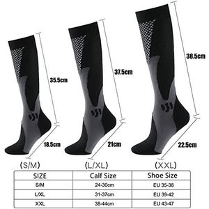 Lot De 2 Noël Chaussettes De Contention Pour Femme Homme Chaussette De Compression Déguisement Respirant White - Sport