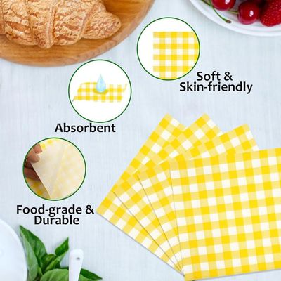 25 SERVIETTES DE TABLE JETABLE PAPIER AIRLAID 40CM VERT SAUGE - Maison