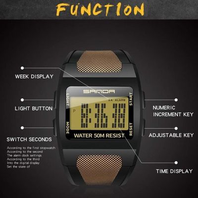 Montre digitale shop femme pas cher