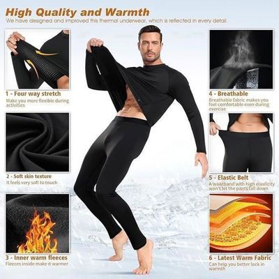 Ensemble Sous-Vêtements Thermiques Homme - Maillot De Corps Et Caleçon Long, Respirant, Sans Couture, Pour Sport Et Froid