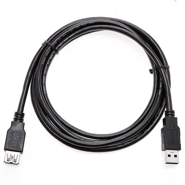 Câble USB 3.0 (5Gbps) SuperSpeed 0,5 m - USB A vers USB Micro B Mâle / Mâle  - 50 cm