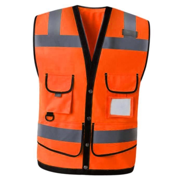 Jaune xl Gilet de s curit fermeture clair gilet de s curit
