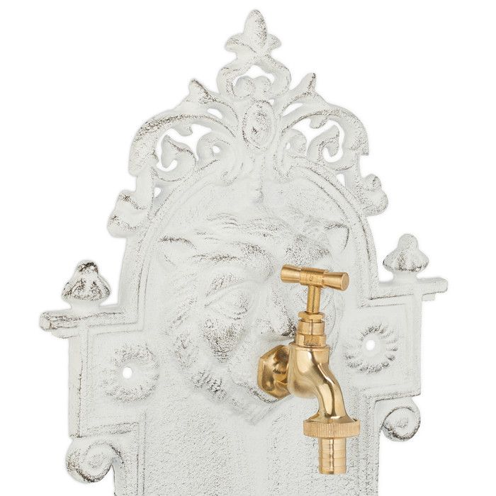 Fontaine Extérieure Relaxdays Style Rustique Bronze – Robinet Jardin, 61x35x18 Cm, Décoration Charmante Et Pratique