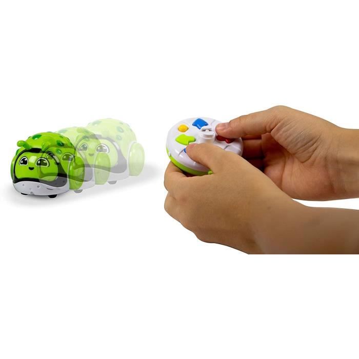 Clementoni Racing Bug – Chenille Robot Télécommandée 2 Modes – Codage Et Course – Dès 4 Ans