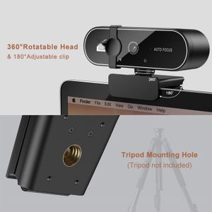 Webcam 1080P Pour PC - USB - Mini-caméra Pour Ordinateur De Bureau Et Portable