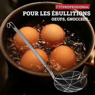 Écumoire de tamis d'araignée de cuisine acier inoxydable 14cm de louche de passoire - Maison