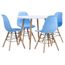 5 Pcs Ensemble De Salle A Manger Meuble Petit Dejeuner Cuisine