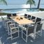 13 Pcs Salon De Jardin Aluminium Wpc Mobilier D Exterieur 1 Table