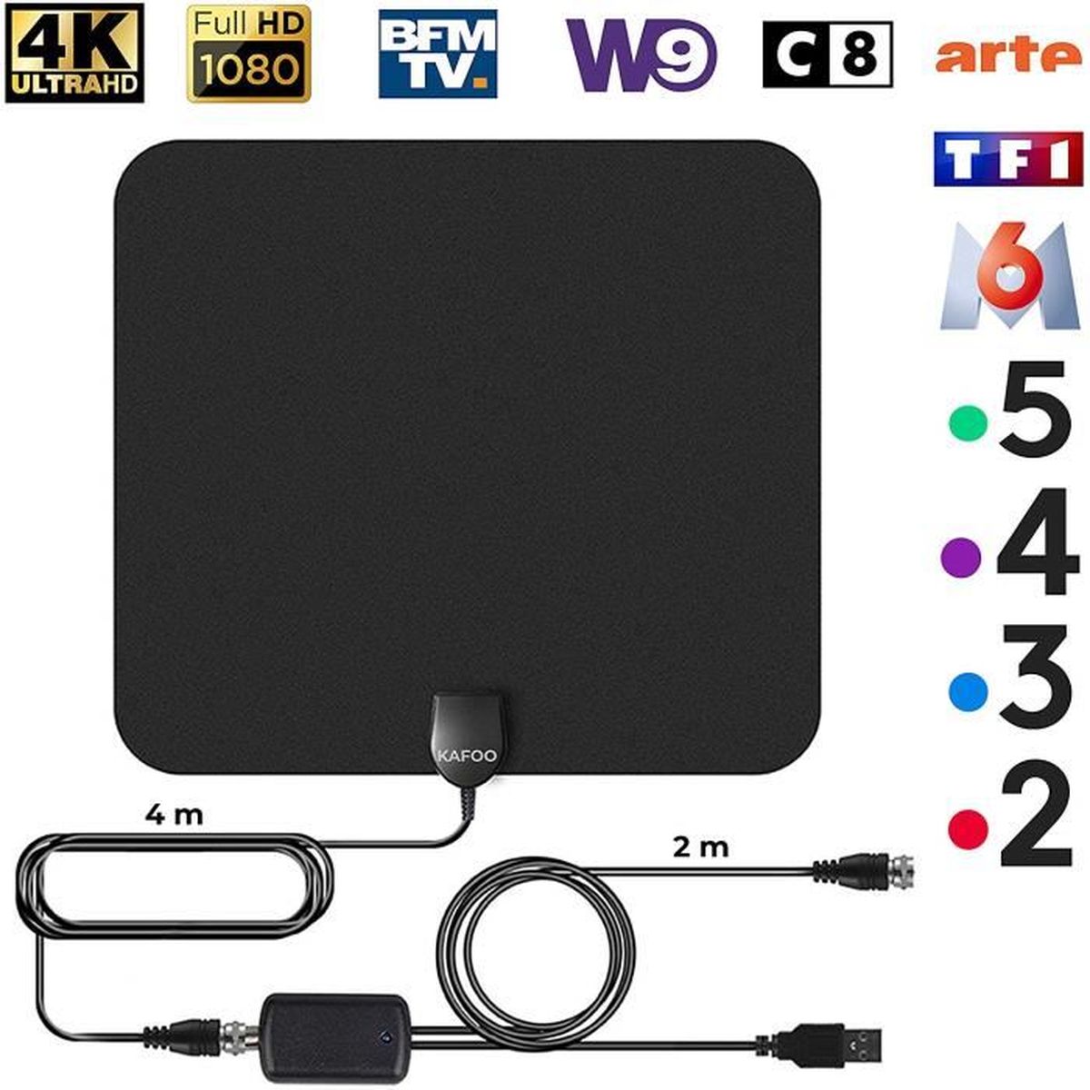 Lot de 30 x Antenne TV Intérieur Puissante, Performante pour Reception TNT  Difficile, Amplificateur Booster Signal - coupleur d'antenne, avis et prix  pas cher - Cdiscount