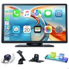 CAMPARK 9'' Autoradio Carplay sans Fil Écran Tactile Commande Vocale Caméra de Recul 1080P Android Auto Bluetooth/WiFi/GPS/FM/AUX
