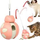 AUTREMENT Jouet Distributeur Croquettes Chat - Jouet Chat Interactif, Jouet pour Chat Interieur, Jouet Chaton Tumbler avec Baguette de Taquin