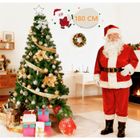 Sapin de Noël Artificiel 180 cm COSTWAY Vert - Aiguilles en PVC - Support en Métal - Décoration de Fête pour Noël - 650 Branches