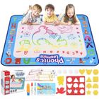 SAFIRST Tapis Dessin Enfant, Tapis Doodle Matte100*70cm Coloriage Géant, Tapis de Dessin à Eau Peinture Cadeaux Jouets Educatifs