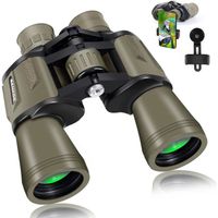 Jumelles 20x50 pour Adultes avec BAK4 Prism,FMC lentille,étanche avec Faible luminosité Vision de Nuit Télescope - Lupxiu