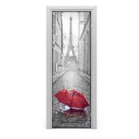 Tulup Autocollant De Porte 85x205 cm Chambre Porte Autoadhésif Papier Peint - Parapluie de la France
