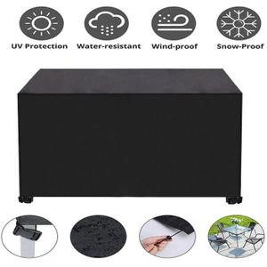 Housse De Protection Pour Salon De Jardin - 160x125x110 Cm, Imperméable Oxford, Avec Cordon