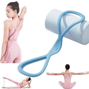 Bande De Résistance Avec Poignées – TPE, Extensible 160-170cm, Pour Yoga, Musculation Et Home Gym