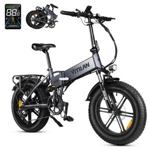VDL Vélo électrique 16 Pouces – Batterie Amovible 36V 12.8Ah, Fatbike, Noir