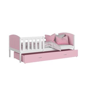 Lit fille capitonné rose Clearance