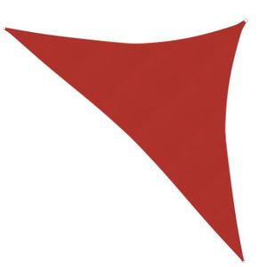 VOILE D'OMBRAGE Voile d'ombrage triangulaire FDIT - Rouge - 3,5x3,