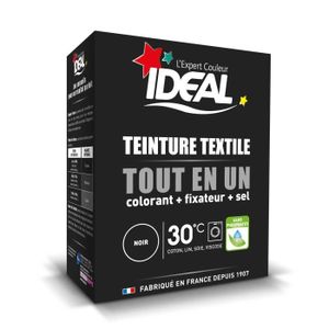 TEINTURE TEXTILE LOT DE 3 - IDEAL Teinture textile Tout en Un Noir 