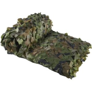 VOILE D'OMBRAGE Filet de Camouflage Vert Voile d'ombrage rectangulaire design ombrière camouflage 3x4 m Brise Vue Militaire