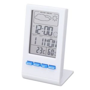 MESURE THERMIQUE Qiilu Hygromètre Numérique Thermomètre Intérieur LCD Grand Écran Alarme Météo
