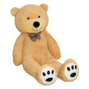 YunNasi Géant Nounours Peluche Grosse Ours Cadeau Noël 130cm