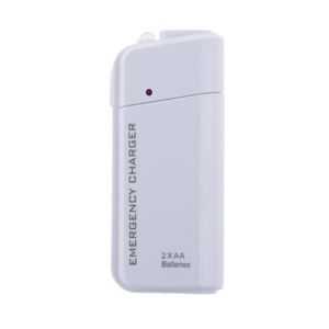 Batterie téléphone Persist-Urgence Blanc Chargeur De Batterie 2aa Por