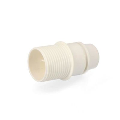 Douille E14 plastique blanche demi-filetée avec bague - Douille/Douille E14  - Eurolec