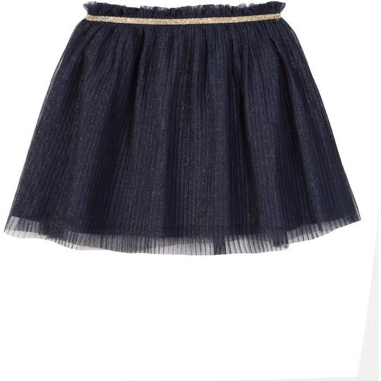 Jupe fille bleu marine top