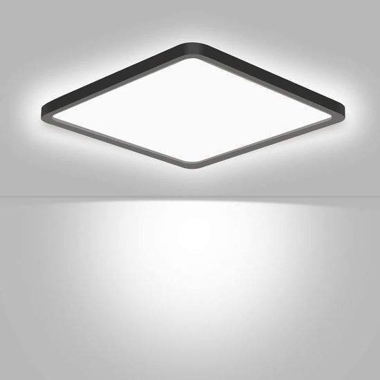 Plafonnier LED 30x30cm Ultra-plat 21W - Éclairage Moderne Pour Salle De Bain, Cuisine, Couloir