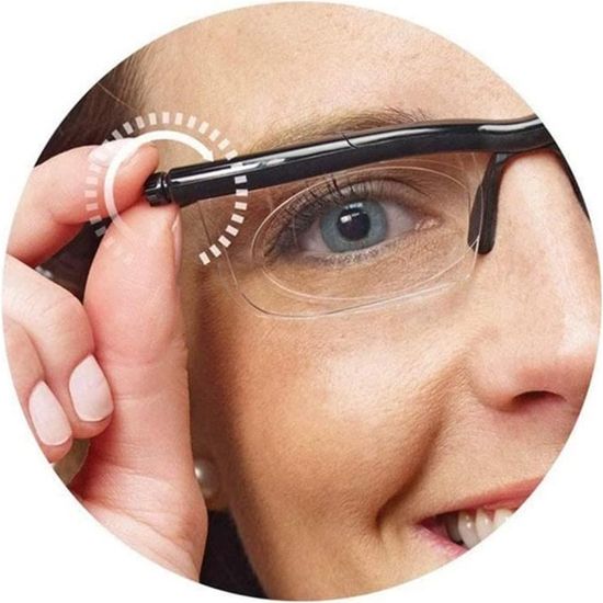 Lunettes reglables a la Vue et a la Vue Ordinateur Lecture Lunettes de Conduite a focale Variable Lunettes Ajustables 1pcs Achat Vente lunettes de lecture Mixte Adulte Cdiscount
