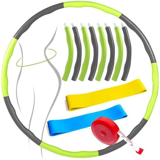 Cerceau Hula Hoop Enfant Culeb – 8 Pièces Amovibles, Léger Et Sûr, Pour Jeu Et Fitness Dès 6 Ans
