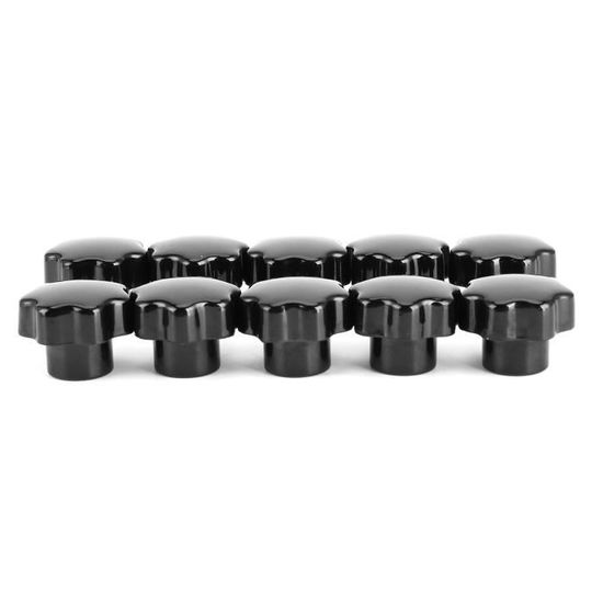 Pouce moleté, écrous moletés, 20 attaches de boutons ronds
