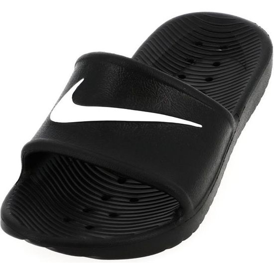 Claquettes de douche NIKE Kawa pour enfant Noir Noir Cdiscount Chaussures