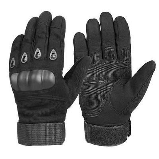 Gants D'équitation Tough 1 En Cuir Noir - Modèle Q-507, Neufs
