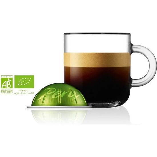 30 capsules NESPRESSO VERTUO PERU ORGANIC Espresso 40ml Cdiscount Maison