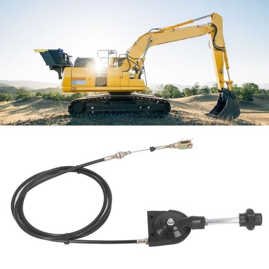 Câble D'accélérateur Manuel 2,5 M Pour Pelle EX230 - Réponse Rapide, PU, Acier Inoxydable