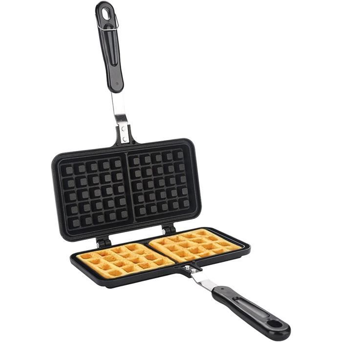 Gaufrier Fonte Double33.5 X 21.5 Cm Gaufre Plaque De Cuisson Gaufriers  Antiadhésifs Plaque De Cuisson En Fonte D'aluminium Av 79 - Cdiscount  Electroménager