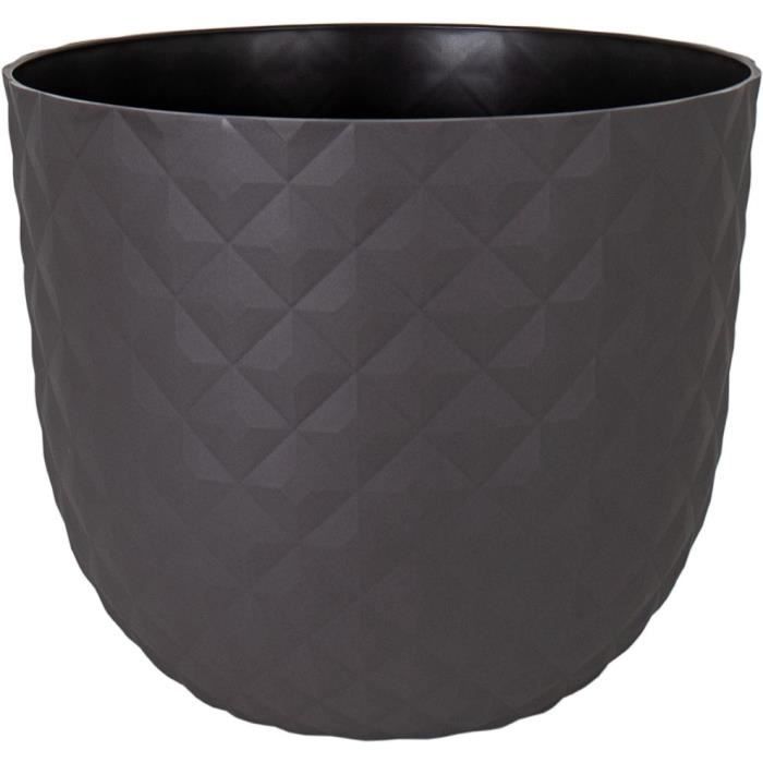 Havana Tropical Pflanztopf 40 Cm - Limestone Optik, Mit Drainage, Für Innen & Außen