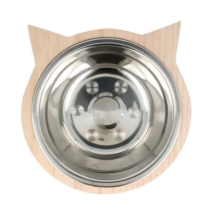 Gamelle inox tête de chat