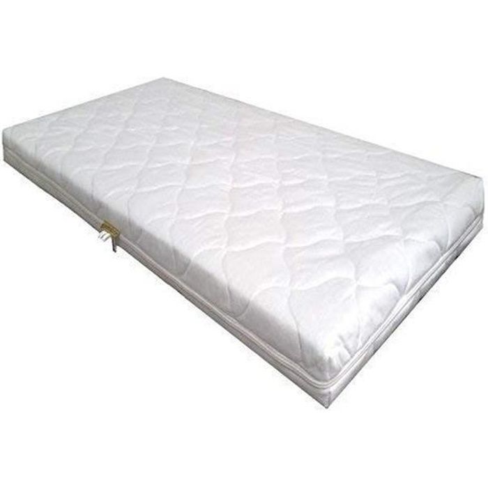 Kinderwelt Matelas en Mousse Comfort avec Surpiqûres pour Lit Enfant Landaux 90 x 40 X 7 CM Matelas Bébé