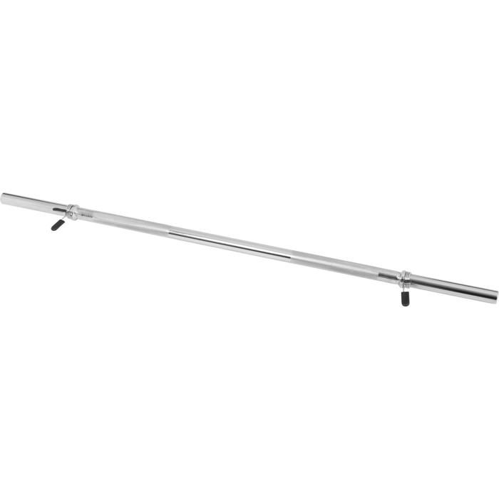 Barre longue 120 cm avec stop disques à ressort